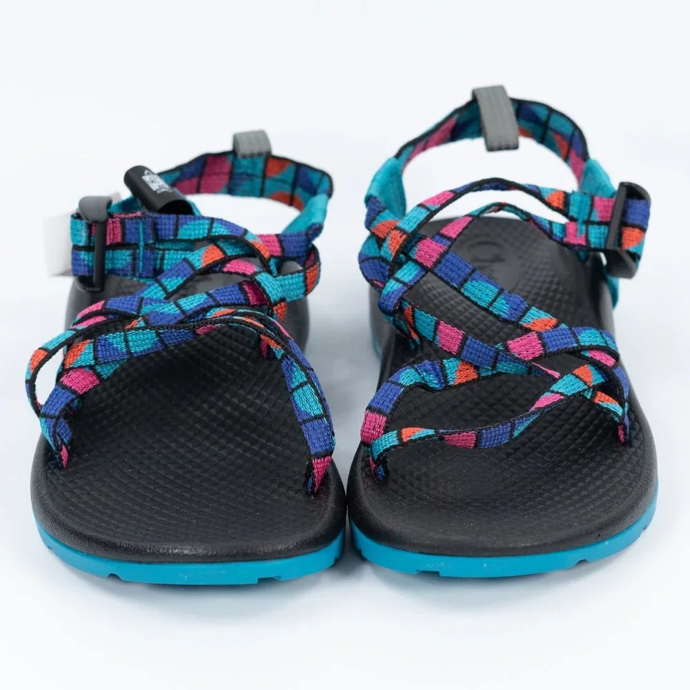 Chaco Kid's ZX1 Ecotread 'Break Teal' J180264 Outdoor Sandals size 2 Y